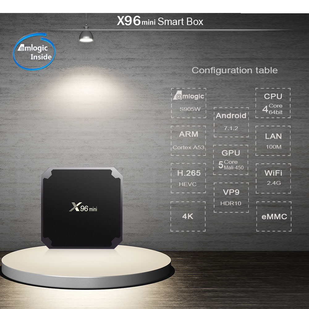Hot Selling X96MINI Android 7.1 Tv Box 2 16G Media Player Hot Selling X96MINI Android 7.1 Tv Box 2 16G Media Player
