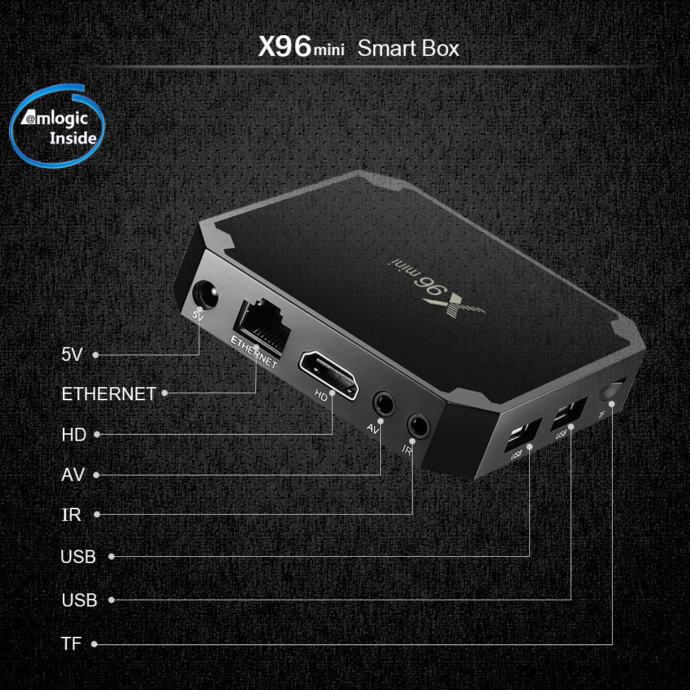 Hot Selling X96MINI Android 7.1 Tv Box 2 16G Media Player