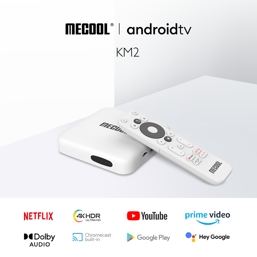 Mecool KM2 Netflix 4K Android TV Box Amlogic S905X2 2GB DDR4 Google Prime Video HDR 10 Widevine L1 TV BOX