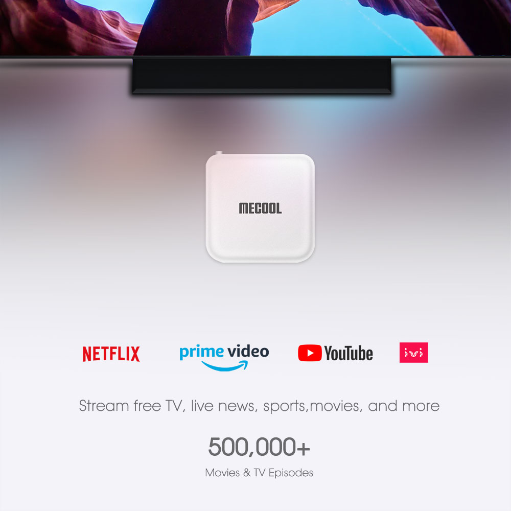 Mecool KM2 Netflix 4K Android TV Box Amlogic S905X2 2GB DDR4 Google Prime Video HDR 10 Widevine L1 TV BOX