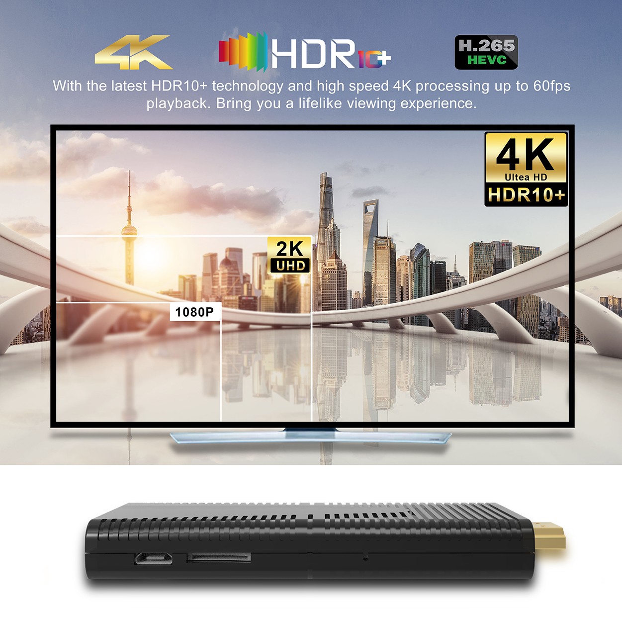 2022 Newest Smart Tv stick Android 11.0 2G/16G 4G/32G 3D Video 4K 2.4G 5G Wifi BT Quad-Core TV receiver