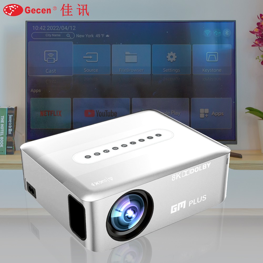 Mini Projector Wireless WIFI 1080p Video LED LCD Projector For 4K Cinema Smartphone