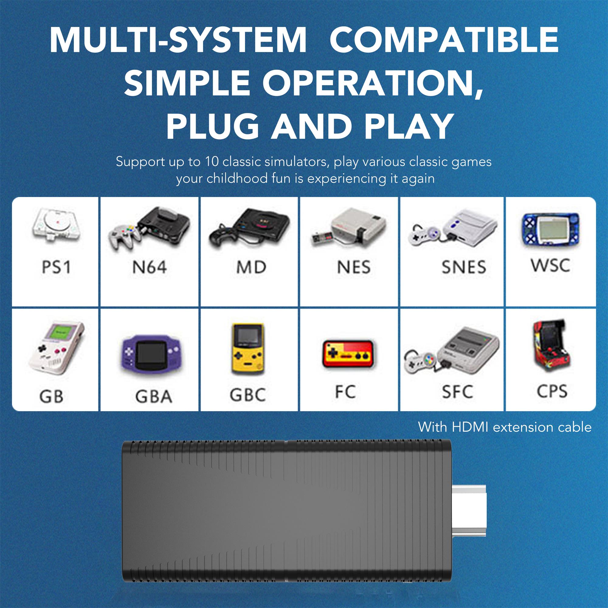 4K Android Game TV stick with dual system
