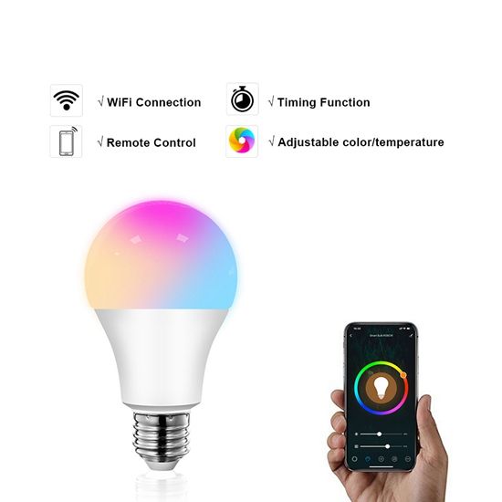 Smart Bulb GSL-01 Smart Light Bulb Neon Changing Lamp Siri Voice Control Alexa Google Assistant