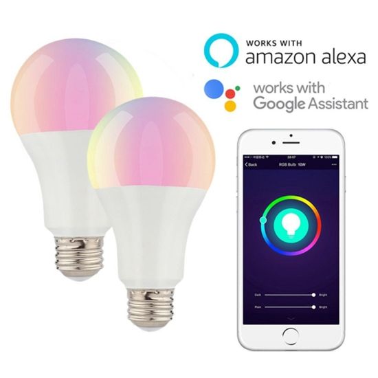 Smart Bulb GSL-01 Smart Light Bulb Neon Changing Lamp Siri Voice Control Alexa Google Assistant