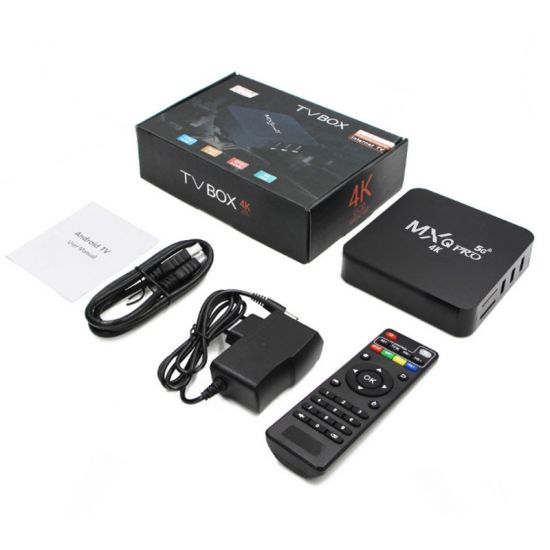 MXQ PLUS 4k 2.4g/5ghz Wifi Android 9.0 Quad Core Smart Tv Box Media Player