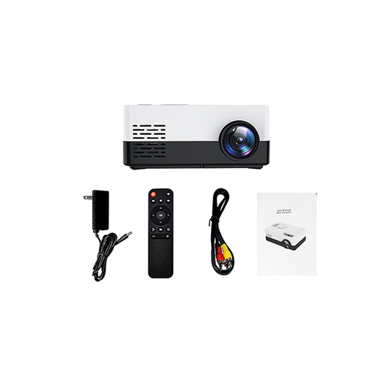 J16 Projector 320x240 Pixels Supports 1080P HDMI-Compatible USB Audio Portable Home Media Video Player