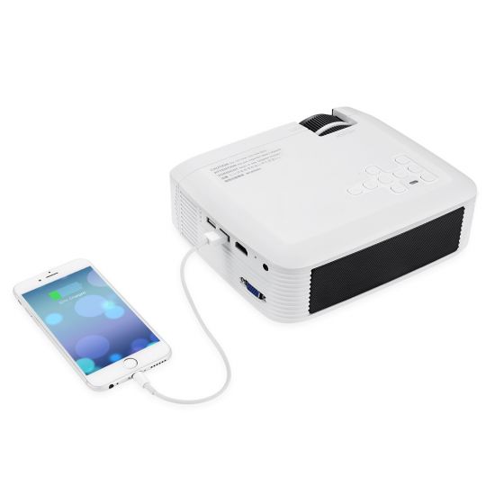 Mini Projector 480P Led WiFi High Bright Android WiFi HD Smart Projector Home Theater Cinema 3D Movie