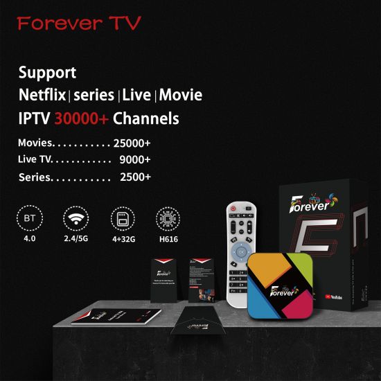 Forever IPTV Service with tv box