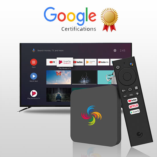 Netflix 4K Smart TV Box Android 10 Google Certified ATV L1 Amlogic TV Box